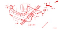 PARAURTI POSTERIORE  per Honda CIVIC DIESEL 2.2 S 5 Porte 6 velocità manuale 2013