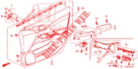 FODERAMENTO PORTIERA ANT. (LH) per Honda CIVIC 1.8 EXECUTIVE 5 Porte 5 velocità automatico 2014
