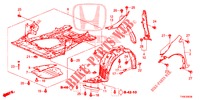 PARAFANGHI ANTERIORI  per Honda CIVIC 1.8 EXECUTIVE 5 Porte 5 velocità automatico 2014