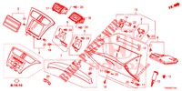 ABBELLIMENTO STRUMENTI (COTE DE PASSAGER) (LH) per Honda CIVIC 1.4 ELEGANCE 5 Porte 6 velocità manuale 2015