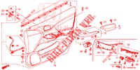 FODERAMENTO PORTIERA ANT. (LH) per Honda CIVIC 1.4 ELEGANCE 5 Porte 6 velocità manuale 2015