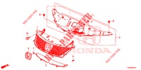 GRIGLIA ANTERIORE/MODANATURA  per Honda CIVIC 1.4 ELEGANCE 5 Porte 6 velocità manuale 2015
