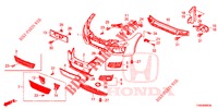 PARAURTI ANTERIORE  per Honda CIVIC 1.4 ELEGANCE 5 Porte 6 velocità manuale 2015