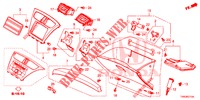 ABBELLIMENTO STRUMENTI (COTE DE PASSAGER) (LH) per Honda CIVIC DIESEL 1.6 EXECUTIVE AUDIOLESS 5 Porte 6 velocità manuale 2015