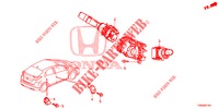 INTERRUTTORE COMBINAZIONE  per Honda CIVIC DIESEL 1.6 EXECUTIVE AUDIOLESS 5 Porte 6 velocità manuale 2015