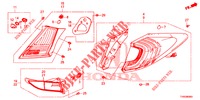 LUCE CODA/LUCE TARGA (PGM FI)  per Honda CIVIC DIESEL 1.6 EXECUTIVE AUDIOLESS 5 Porte 6 velocità manuale 2015