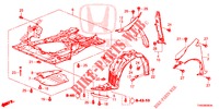 PARAFANGHI ANTERIORI  per Honda CIVIC DIESEL 1.6 EXECUTIVE AUDIOLESS 5 Porte 6 velocità manuale 2015