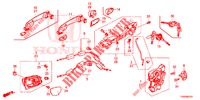 SERRATURE PORTIERE ANT./MANIGLIA ESTERNA  per Honda CIVIC DIESEL 1.6 EXECUTIVE AUDIOLESS 5 Porte 6 velocità manuale 2015