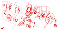 FRENO ANTERIORE  per Honda CIVIC DIESEL 1.6 EXCLUSIVE 5 Porte 6 velocità manuale 2015