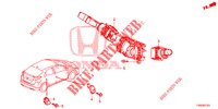 INTERRUTTORE COMBINAZIONE  per Honda CIVIC DIESEL 1.6 EXCLUSIVE 5 Porte 6 velocità manuale 2015
