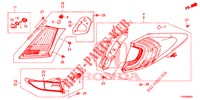 LUCE CODA/LUCE TARGA (PGM FI)  per Honda CIVIC DIESEL 1.6 EXCLUSIVE 5 Porte 6 velocità manuale 2015