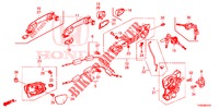 SERRATURE PORTIERE ANT./MANIGLIA ESTERNA  per Honda CIVIC DIESEL 1.6 EXCLUSIVE 5 Porte 6 velocità manuale 2015