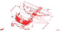 GRIGLIA ANTERIORE/MODANATURA  per Honda CIVIC 1.4 COMFORT 5 Porte 6 velocità manuale 2016
