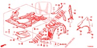PARAFANGHI ANTERIORI  per Honda CIVIC 1.4 COMFORT 5 Porte 6 velocità manuale 2016