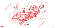 FANALE  per Honda CIVIC 1.4 ELEGANCE 5 Porte 6 velocità manuale 2016