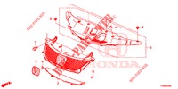 GRIGLIA ANTERIORE/MODANATURA  per Honda CIVIC 1.4 ELEGANCE 5 Porte 6 velocità manuale 2016