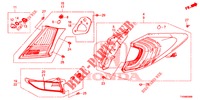 LUCE CODA/LUCE TARGA (PGM FI)  per Honda CIVIC 1.4 ELEGANCE 5 Porte 6 velocità manuale 2016