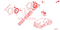 ANTENNA/ALTOPARLANTE  per Honda CIVIC 1.4 S 5 Porte 6 velocità manuale 2016