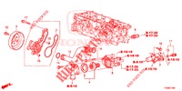 POMPA ACQUA/TERMOSTATO (1.4L) per Honda CIVIC 1.4 S 5 Porte 6 velocità manuale 2016
