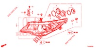 FANALE  per Honda CIVIC DIESEL 1.6 EXECUTIVE NAVI EDITION X 5 Porte 6 velocità manuale 2016
