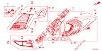 LUCE CODA/LUCE TARGA (PGM FI)  per Honda CIVIC DIESEL 1.6 EXECUTIVE NAVI EDITION X 5 Porte 6 velocità manuale 2016