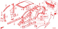 PANNELLI ESTERNI/PANNELLO POSTERIORE  per Honda CIVIC DIESEL 1.6 EXECUTIVE NAVI EDITION X 5 Porte 6 velocità manuale 2016