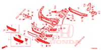 PARAURTI ANTERIORE  per Honda CIVIC DIESEL 1.6 EXECUTIVE NAVI EDITION X 5 Porte 6 velocità manuale 2016