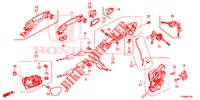 SERRATURE PORTIERE ANT./MANIGLIA ESTERNA  per Honda CIVIC DIESEL 1.6 EXECUTIVE NAVI EDITION X 5 Porte 6 velocità manuale 2016