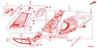LUCE CODA/LUCE TARGA (PGM FI)  per Honda CIVIC DIESEL 1.6 INNOVA NAVI 5 Porte 6 velocità manuale 2016