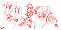 FRENO ANTERIORE  per Honda CIVIC DIESEL 1.6 LIFSTYLE 5 Porte 6 velocità manuale 2016
