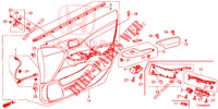 FODERAMENTO PORTIERA ANT. (LH) per Honda CIVIC 1.8 COMFORT 5 Porte 6 velocità manuale 2016