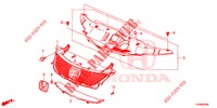 GRIGLIA ANTERIORE/MODANATURA  per Honda CIVIC 1.8 COMFORT 5 Porte 6 velocità manuale 2016