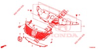 GRIGLIA ANTERIORE/MODANATURA  per Honda CIVIC 1.8 COMFORT 5 Porte 5 velocità automatico 2016