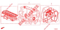 KIT GUARNIZIONE/ ASS. TRASMISSIONE (1.8L) per Honda CIVIC 1.8 ELEGANCE 5 Porte 5 velocità automatico 2016