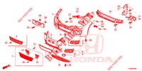 PARAURTI ANTERIORE  per Honda CIVIC 1.8 EXECUTIVE 5 Porte 5 velocità automatico 2016