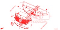 GRIGLIA ANTERIORE/MODANATURA  per Honda CIVIC 1.8 LIFESTYLE 5 Porte 6 velocità manuale 2016