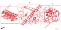 KIT GUARNIZIONE/ ASS. TRASMISSIONE (1.8L) per Honda CIVIC 1.8 LIFESTYLE 5 Porte 6 velocità manuale 2016