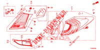 LUCE CODA/LUCE TARGA (PGM FI)  per Honda CIVIC 1.8 LIFESTYLE 5 Porte 6 velocità manuale 2016