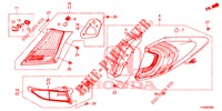 LUCE CODA/LUCE TARGA (PGM FI)  per Honda CIVIC 1.8 LIFESTYLE 5 Porte 5 velocità automatico 2016