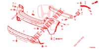 PARAURTI POSTERIORE  per Honda CIVIC 1.8 S 5 Porte 6 velocità manuale 2016