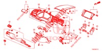 ABBELLIMENTO STRUMENTI (COTE DE CONDUCTEUR) (LH) per Honda CIVIC 1.5 PRESTIGE 5 Porte 6 velocità manuale 2017