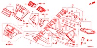 ABBELLIMENTO STRUMENTI (COTE DE PASSAGER) (LH) per Honda CIVIC 1.8 SPORT 5 Porte 6 velocità manuale 2014