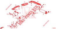 CONDOTTO SCARICO/SILENZIATORE (1.8L) per Honda CIVIC 1.8 SPORT 5 Porte 6 velocità manuale 2014