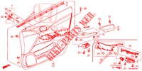 FODERAMENTO PORTIERA ANT. (LH) per Honda CIVIC 1.8 SPORT 5 Porte 6 velocità manuale 2014