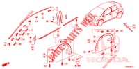 MODANATURA/PROTETTORE  per Honda CIVIC 1.8 SPORT 5 Porte 6 velocità manuale 2014