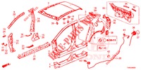 PANNELLI ESTERNI/PANNELLO POSTERIORE  per Honda CIVIC 1.8 SPORT 5 Porte 6 velocità manuale 2014