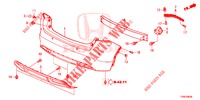 PARAURTI POSTERIORE  per Honda CIVIC 1.8 SPORT 5 Porte 6 velocità manuale 2014
