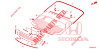 PARAVENTO ANTERIORE/ PARAVENTO POSTERIORE  per Honda CIVIC 1.8 SPORT 5 Porte 6 velocità manuale 2014