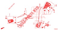 SERRATURE PORTIERE POST./MANIGLIA ESTERNA  per Honda CIVIC 1.8 SPORT 5 Porte 6 velocità manuale 2014