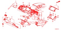 ABBELLIMENTO STRUMENTI (COTE DE CONDUCTEUR) (LH) per Honda CIVIC DIESEL 1.6 ENTRY 5 Porte 6 velocità manuale 2018